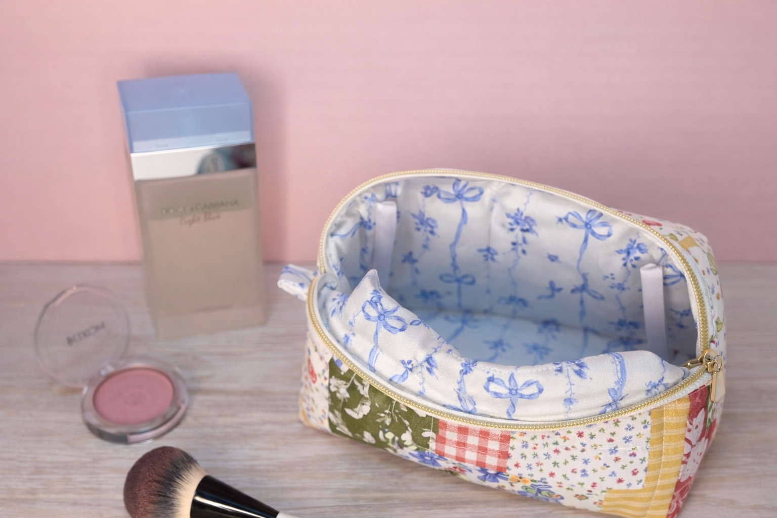 Boho Patch Makeup Bag