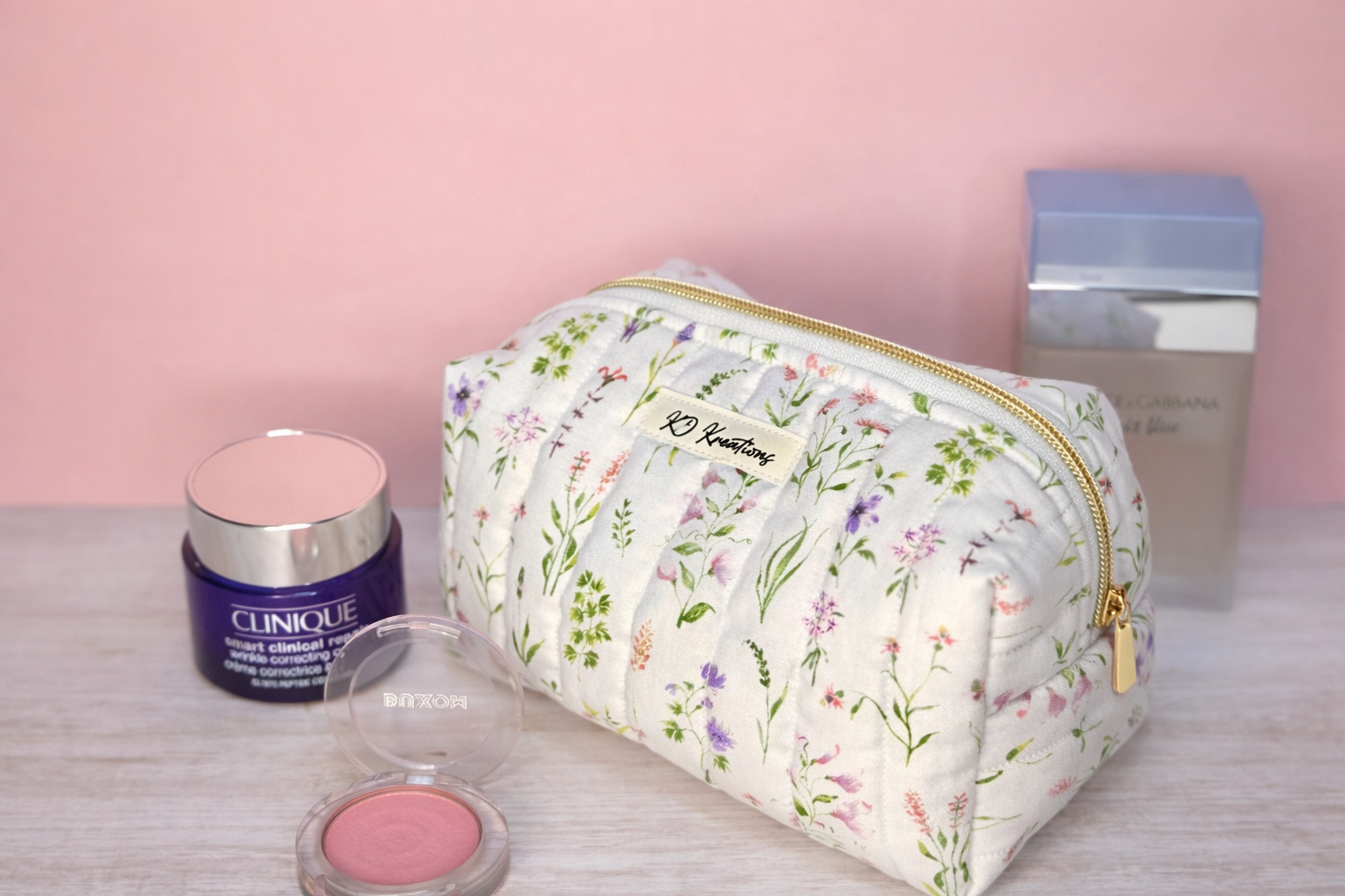 Delicate Wildflower Makeup Bag