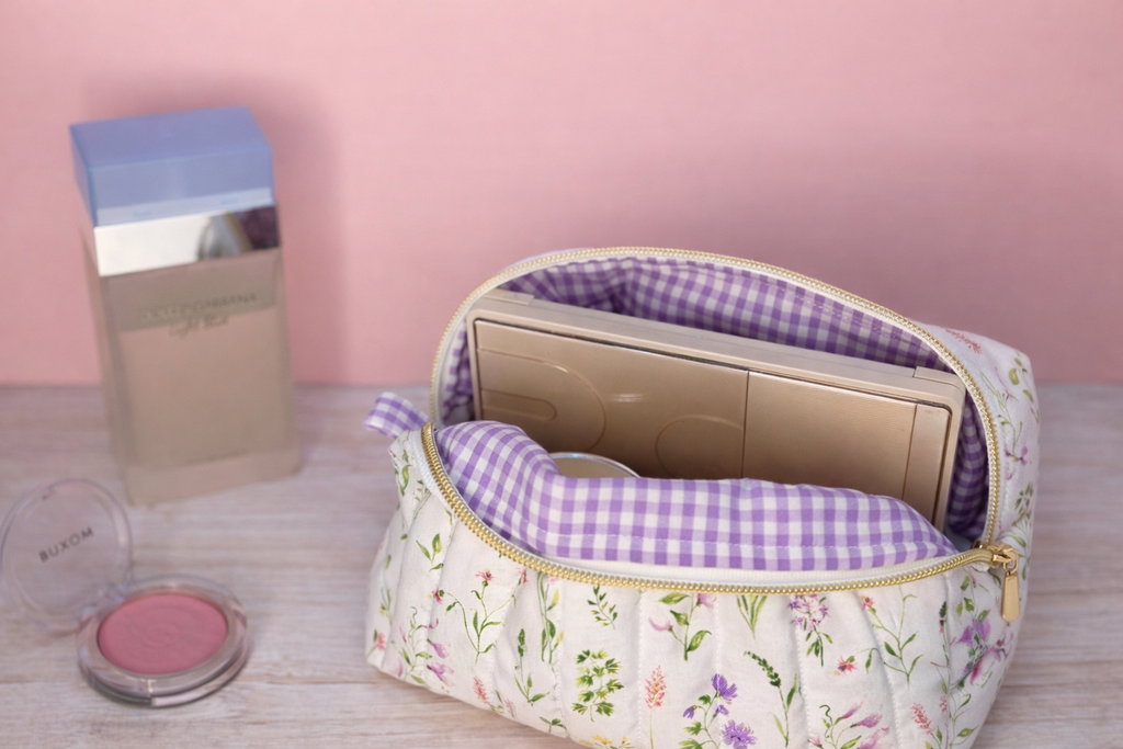 Delicate Wildflower Makeup Bag