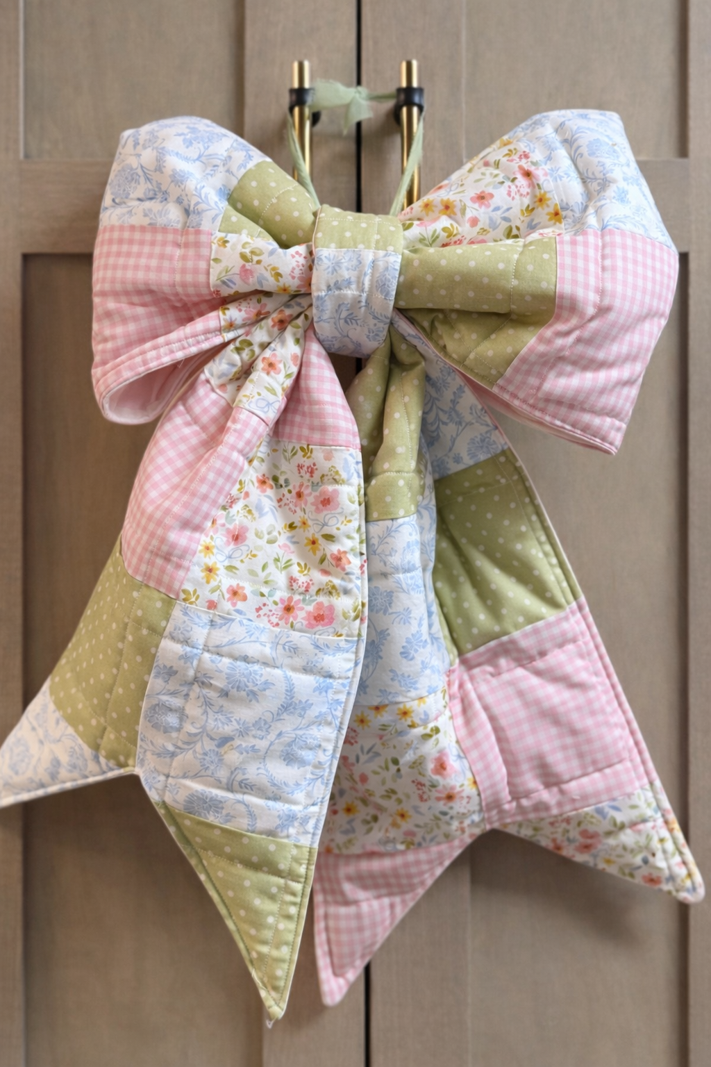 Spring Bow Quilted Bow
