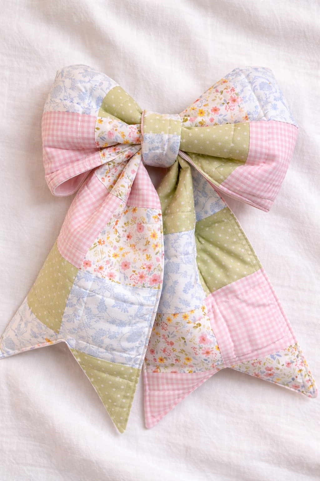 Spring Bow Quilted Bow