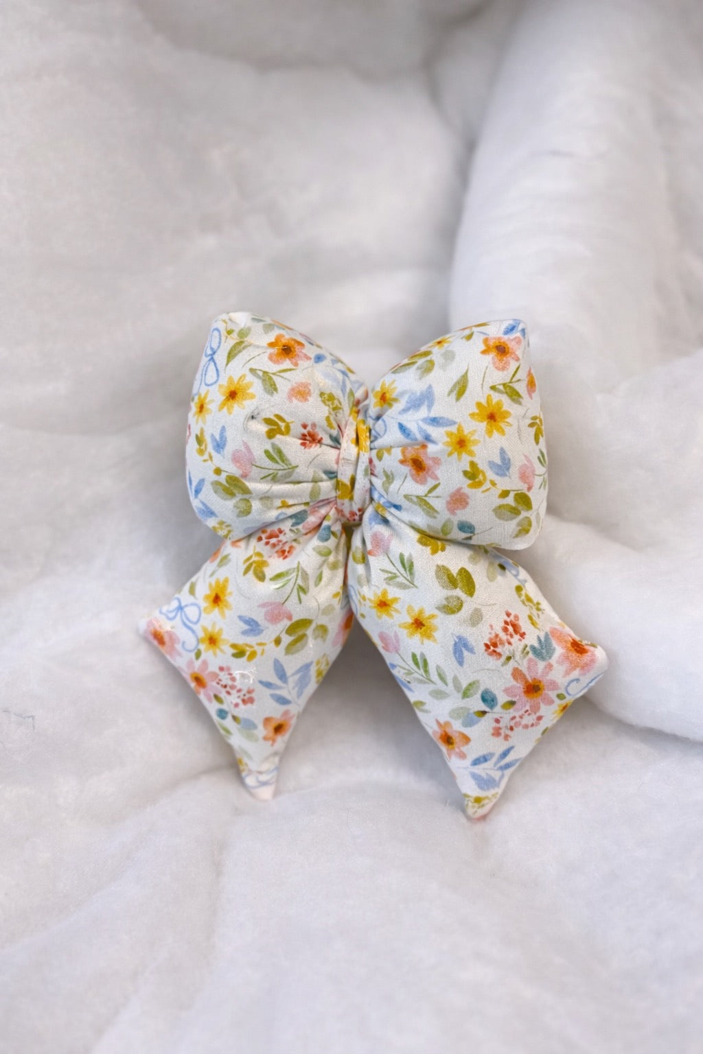 Spring Picnic & Bows Puff Bow Keychain