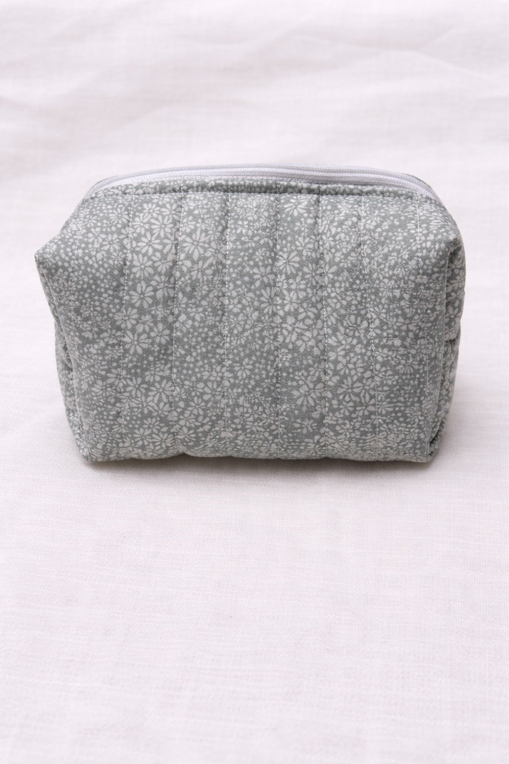 Mint Bloom Makeup Bag
