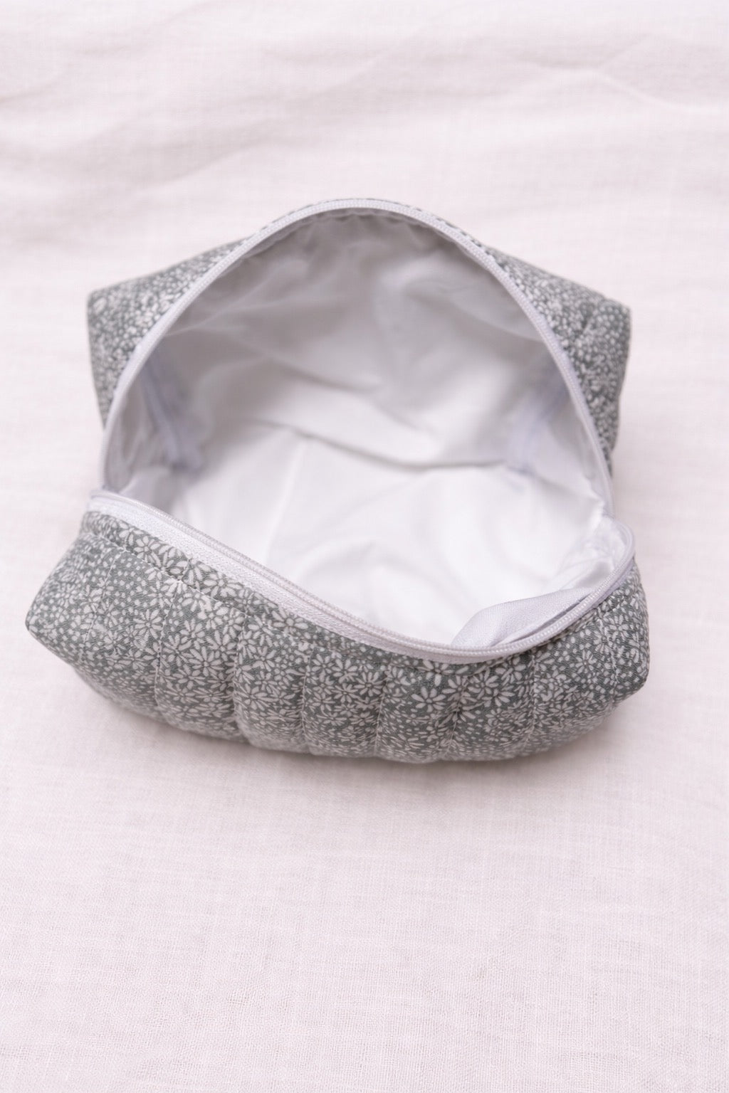 Mint Bloom Makeup Bag