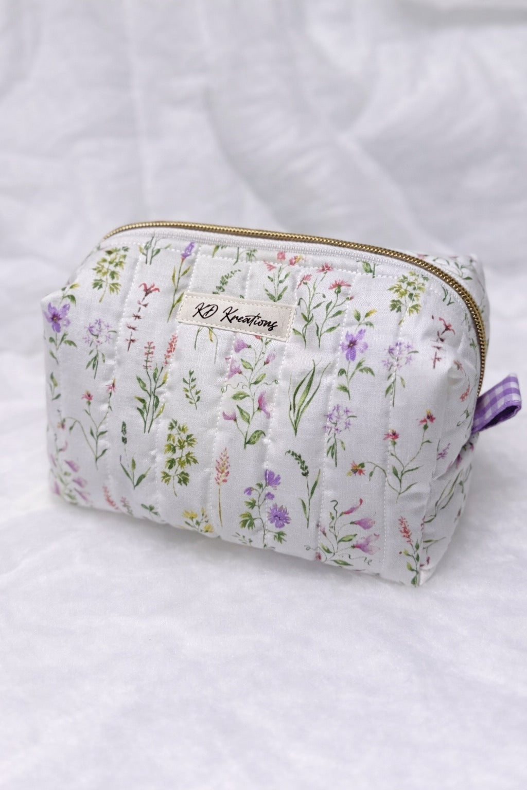 Delicate Wildflower Makeup Bag